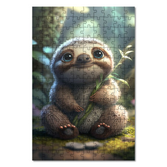Wooden Puzzle Cute sloth