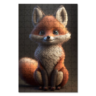 Wooden Puzzle Animated fox