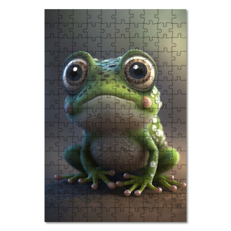 Wooden Puzzle Cute frog