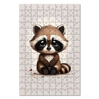 Wooden Puzzle Little raccoon