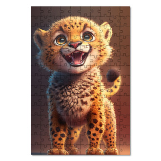 Wooden Puzzle Cute cheetah