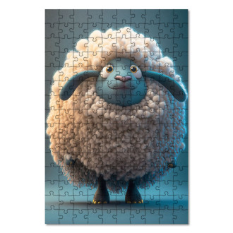 Wooden Puzzle Animated sheep