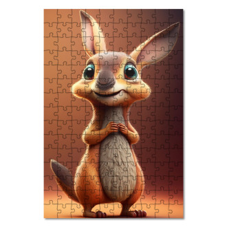 Wooden Puzzle Animated kangaroo