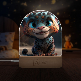 Cute animated leopard 1