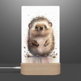 Lamp Watercolor hedgehog