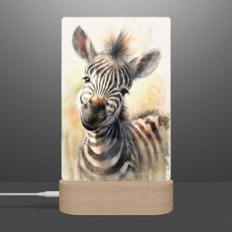 Lamp Watercolor zebra