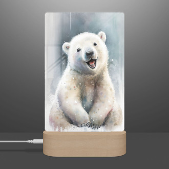 Lamp Watercolor polar bear