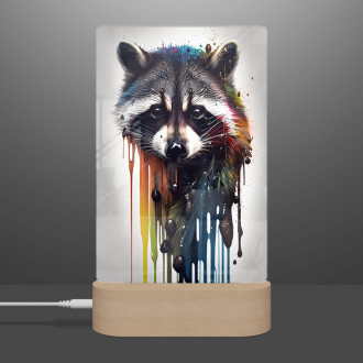 Lamp Graffiti raccoon