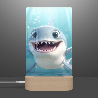 Lamp Cute cartoon shark