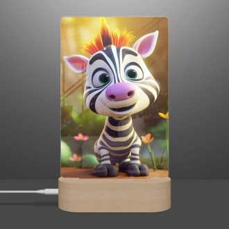 Lamp Cute animated zebra 1