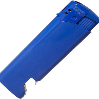Refillable piezo lighter with opener