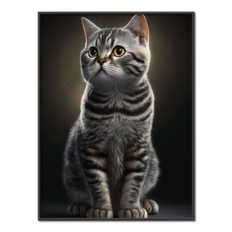American Shorthair cat watercolor