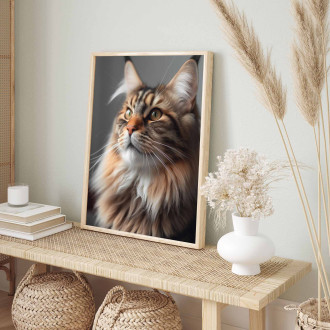 Maine Coon cat realistic