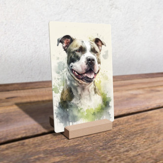 Staffordshire Bull Terrier watercolor