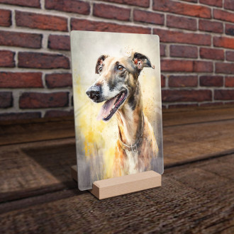 Greyhound watercolor