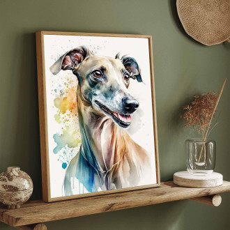 Italian Greyhound watercolor