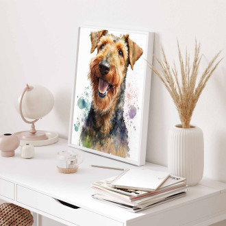 Airedale Terrier watercolor