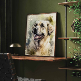 Anatolian Shepherd Dog watercolor