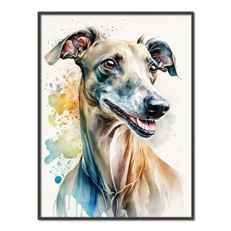 Italian Greyhound watercolor