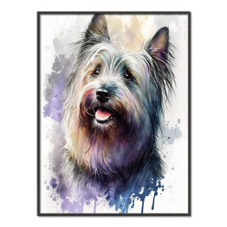 Skye Terrier watercolor