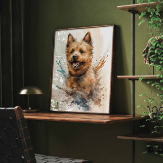 Norwich Terrier watercolor