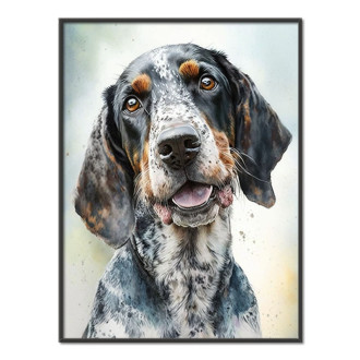 Bluetick Coonhound watercolor