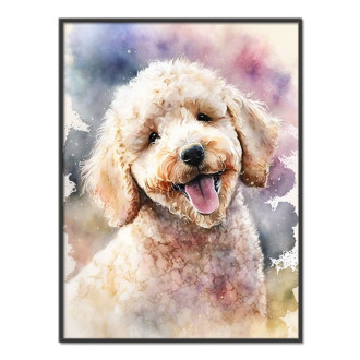 Poodle watercolor
