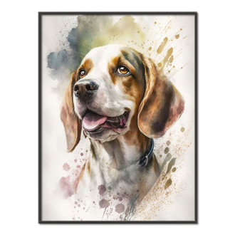 Beagle watercolor
