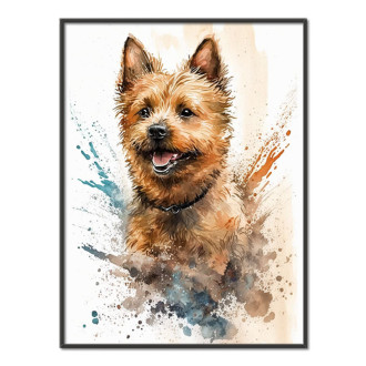 Norwich Terrier watercolor