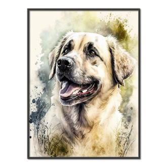 Anatolian Shepherd Dog watercolor