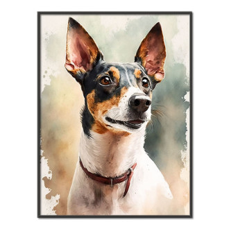 Toy Fox Terrier watercolor