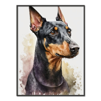Manchester Terrier watercolor