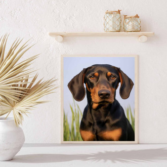 Black and Tan Coonhound realistic