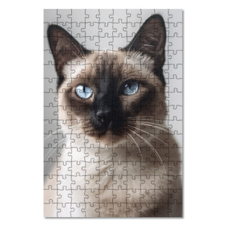 Wooden Puzzle Siamese cat realistic