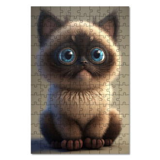 Wooden Puzzle Siamese cat cartoon
