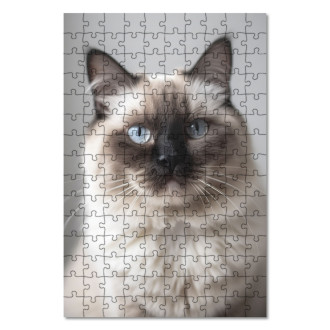Wooden Puzzle Birman cat realistic