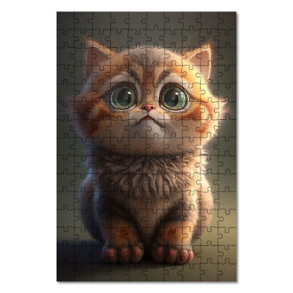 Wooden Puzzle Abyssinian cat cartoon