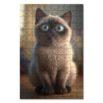 Wooden Puzzle Tonkinese cat cartoon
