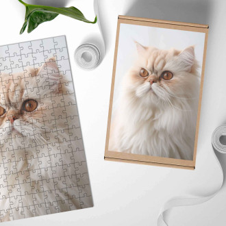 Wooden Puzzle Persian cat realistic