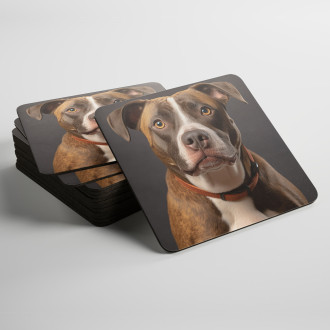 Coasters American Staffordshire Terrier realistic