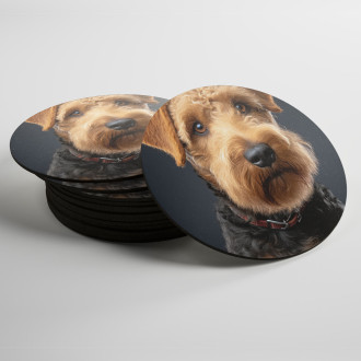 Coasters Welsh Terrier realistic