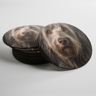 Coasters Bergamasco Sheepdog realistic
