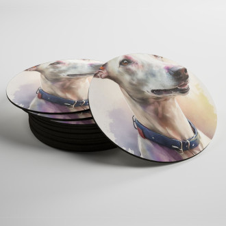Coasters Whippet watercolor