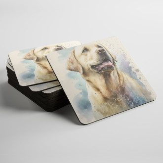 Coasters Labrador Retriever watercolor