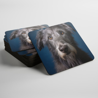 Coasters Scottish Deerhound realistic