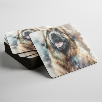 Coasters Leonberger watercolor
