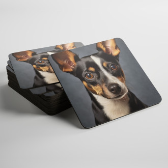 Coasters Toy Fox Terrier realistic