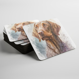 Coasters Wirehaired Vizsla watercolor