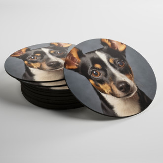 Coasters Toy Fox Terrier realistic