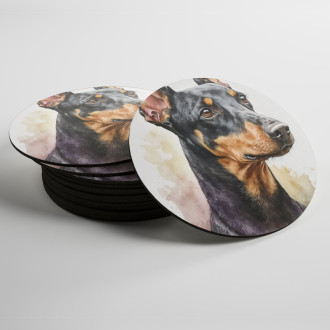 Coasters Manchester Terrier watercolor